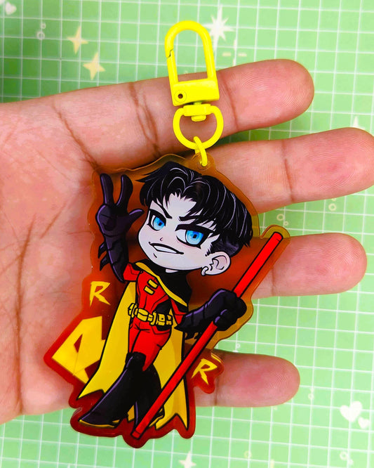 Red Robin Tim Drake 3" Acrylic Keychain