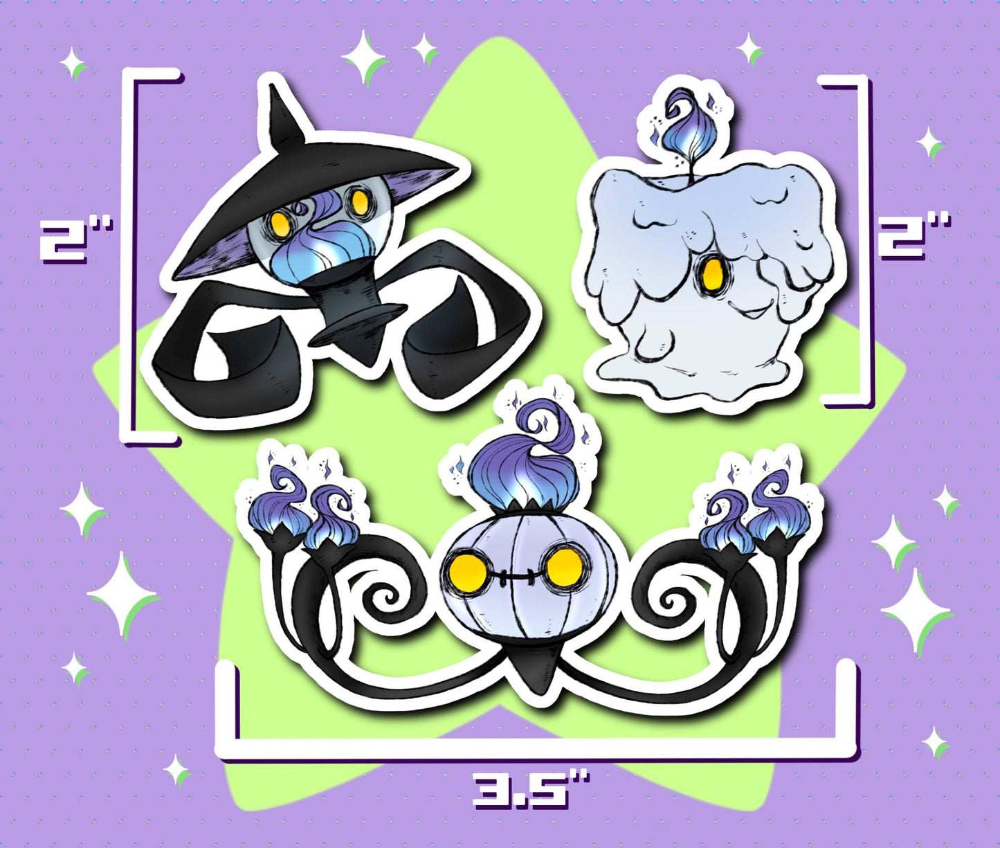 Litwick Evolution Sticker Pack