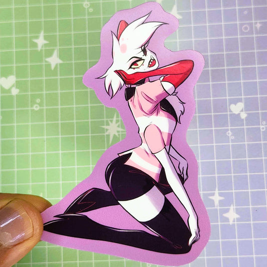 Angel Dust Hazbin Hotel 3" Sticker
