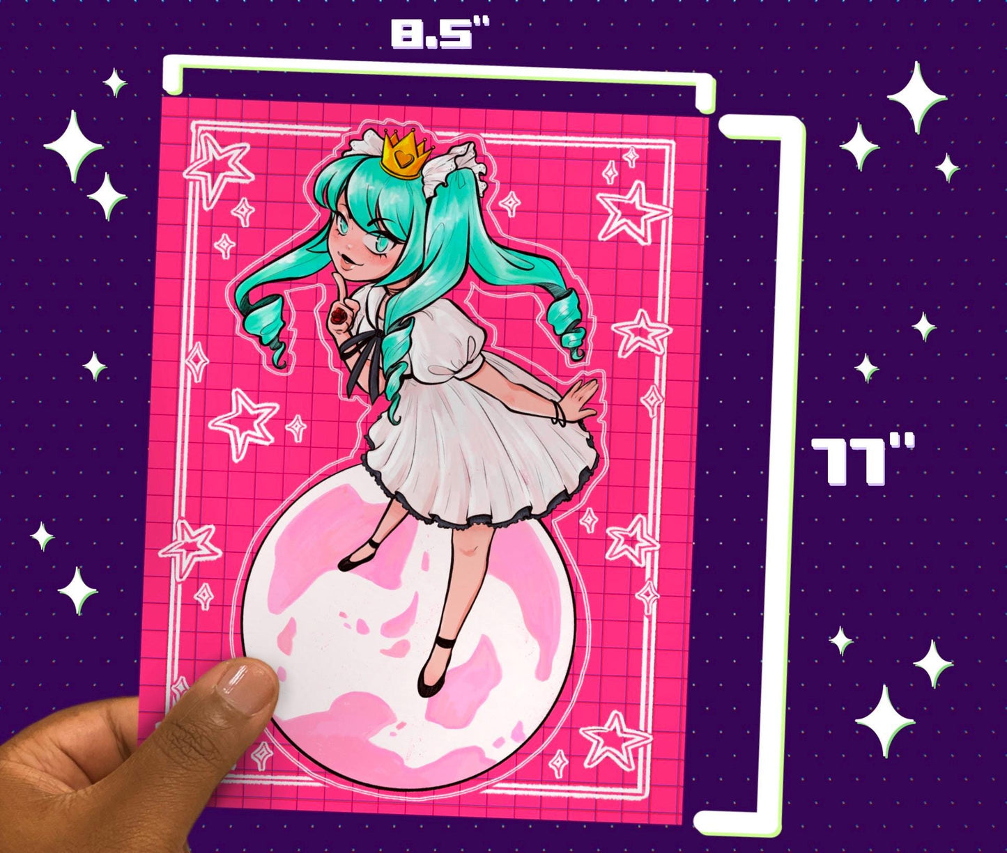 World is Mine Hatsune Miku 8.5x11 Art Print