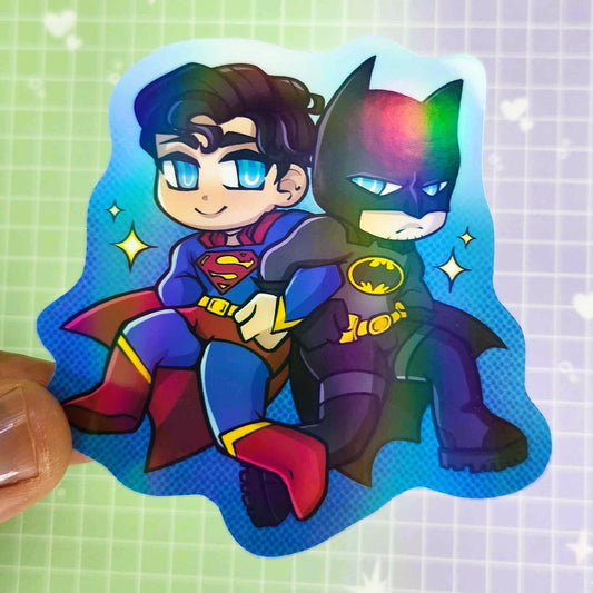 Superbat 3" Holographic Sticker