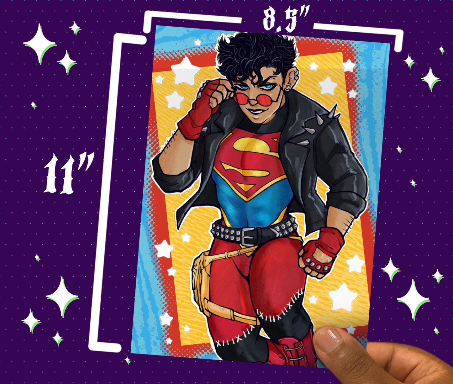 Superboy Conner Kent 8.5x11 Art Print