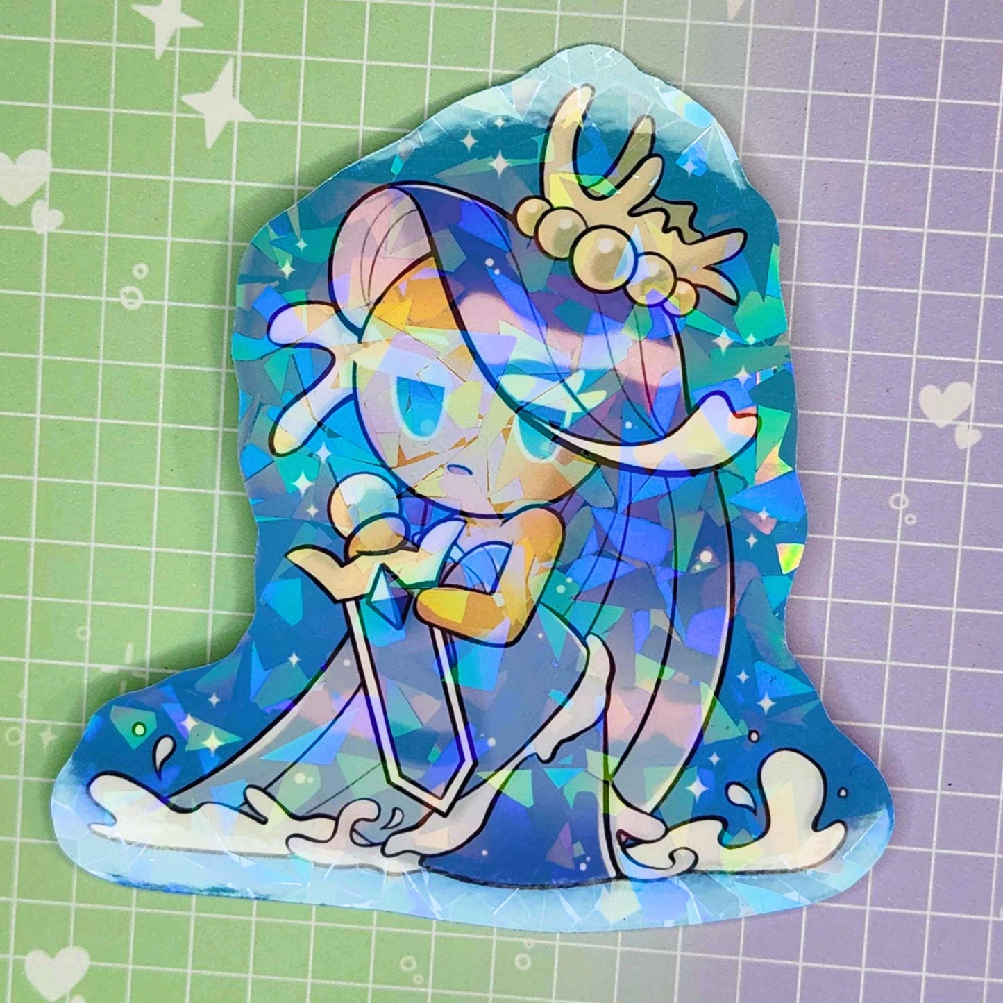 CRK Moonlight and Sea Fairy 3” Holographic Stickers