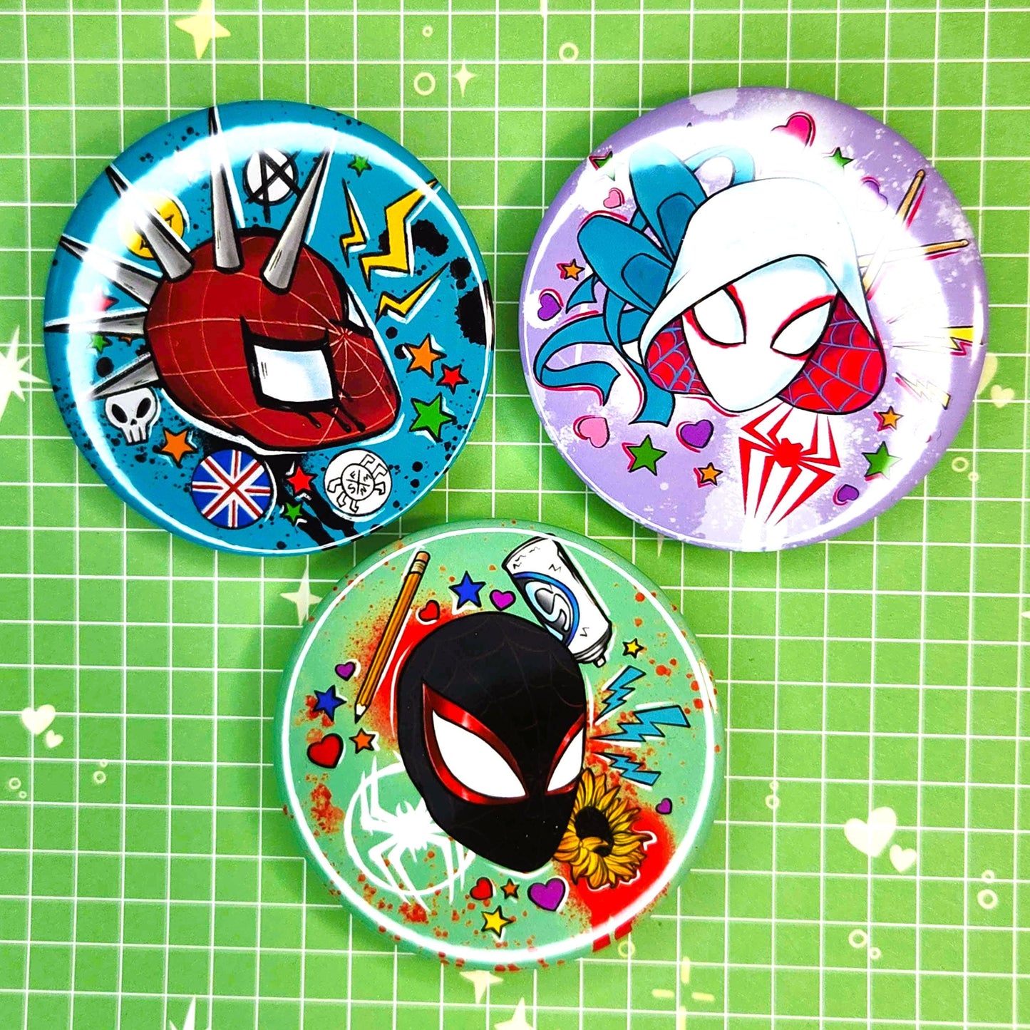 Spider Peeps 2" Button Badges