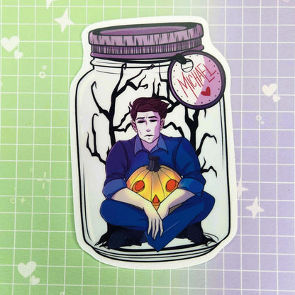 Horror Slasher Mason Jar 3" Vinyl Stickers