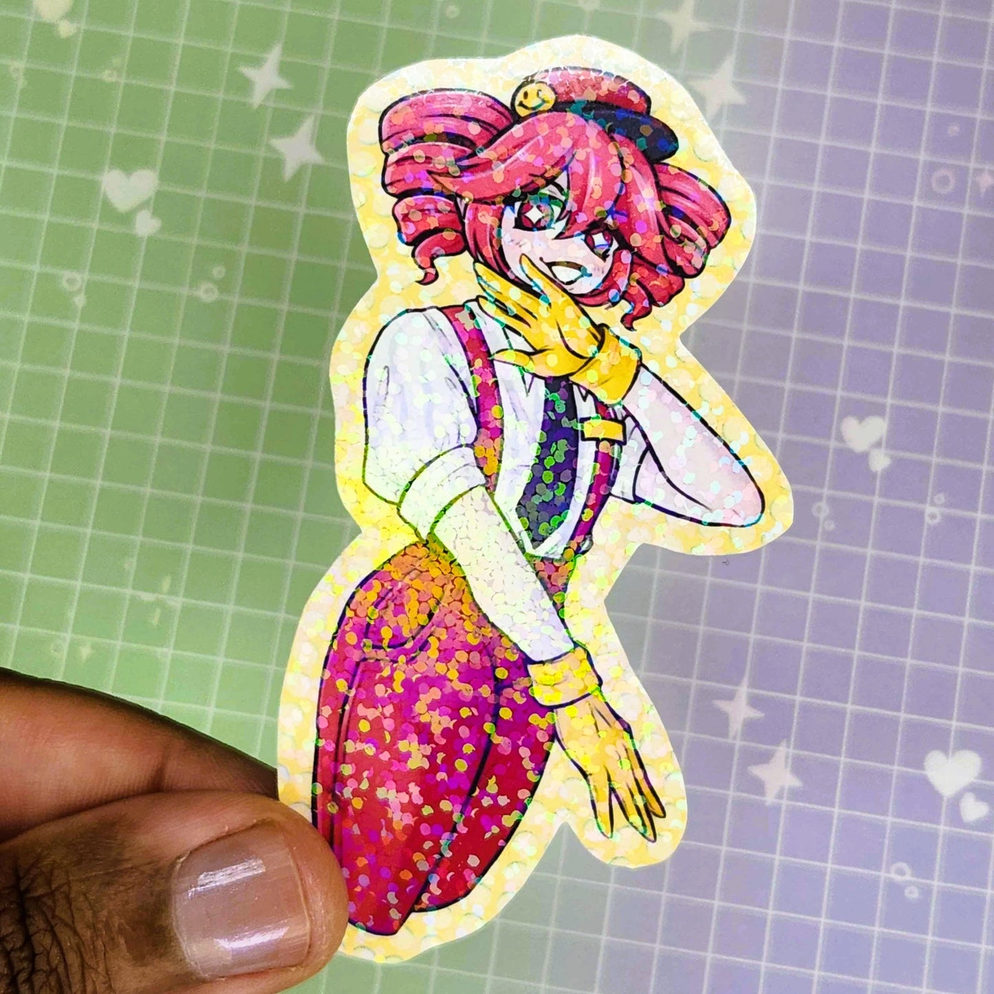 Mesmerizer VOCALOID Hatsune Miku and Kasane Teto 3” Holographic Stickers