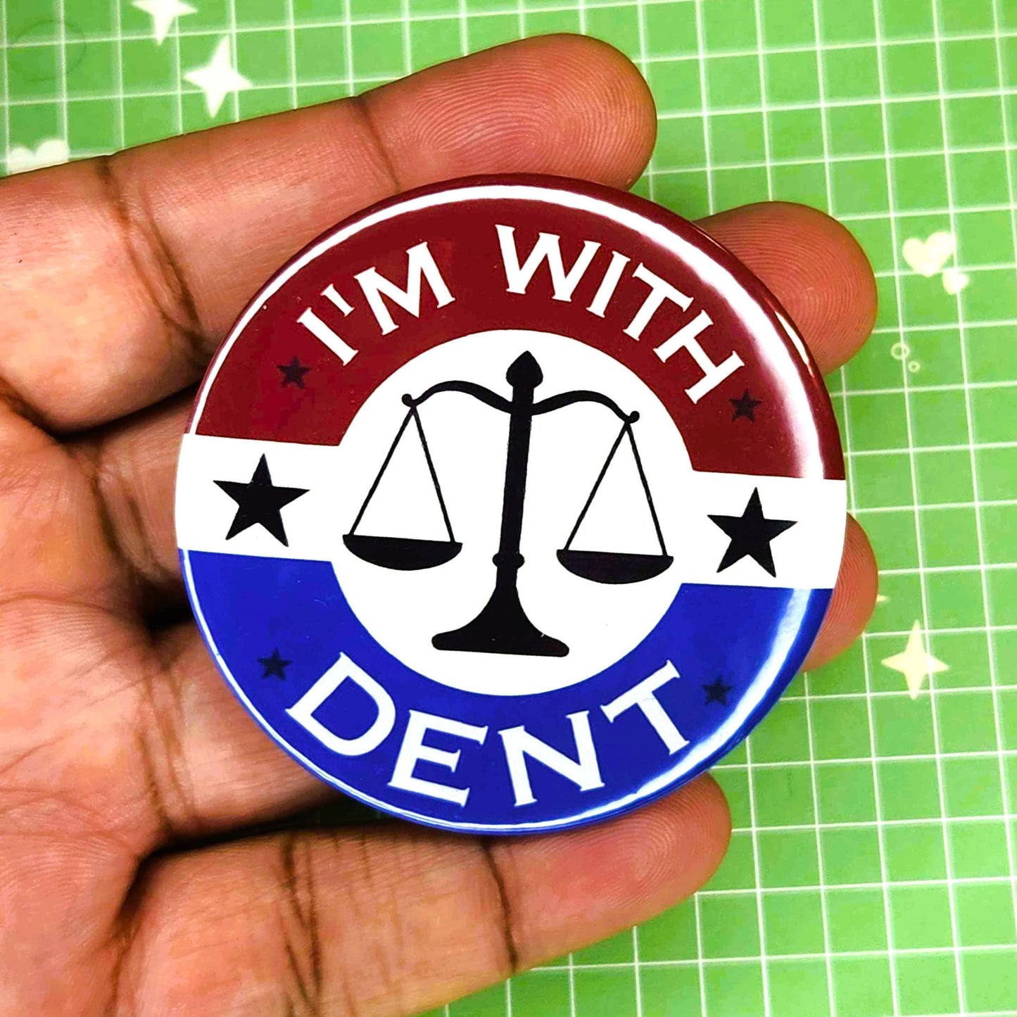 I'm With Harvey Dent 2" Button Badge