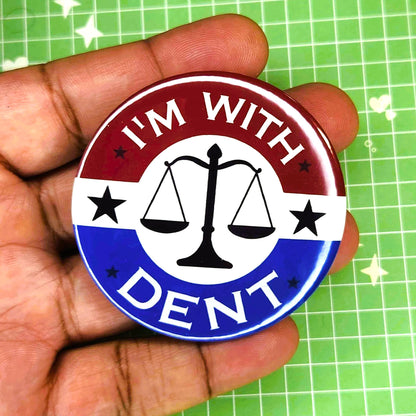 I'm With Harvey Dent 2" Button Badge