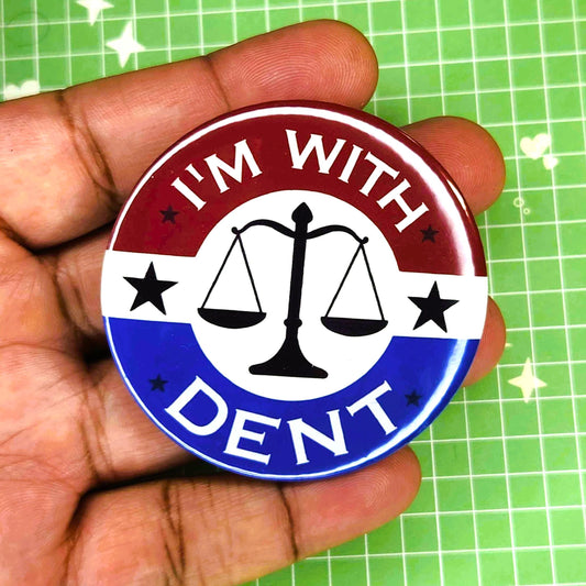 I'm With Harvey Dent 2" Button Badge
