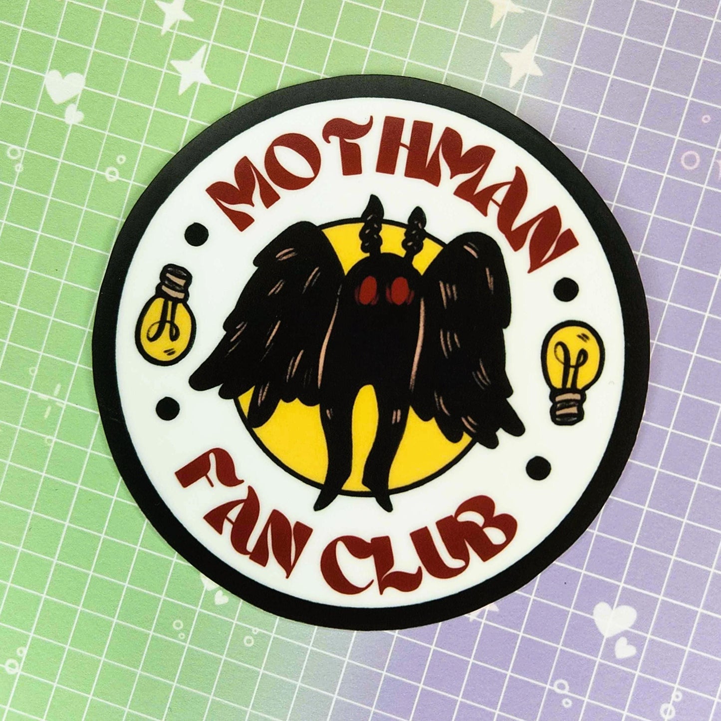 Mothman Fanclub 3" Sticker