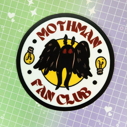 Mothman Fanclub 3" Sticker