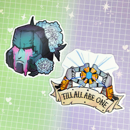 Transformers Megatron and Hot Rod 3" Stickers