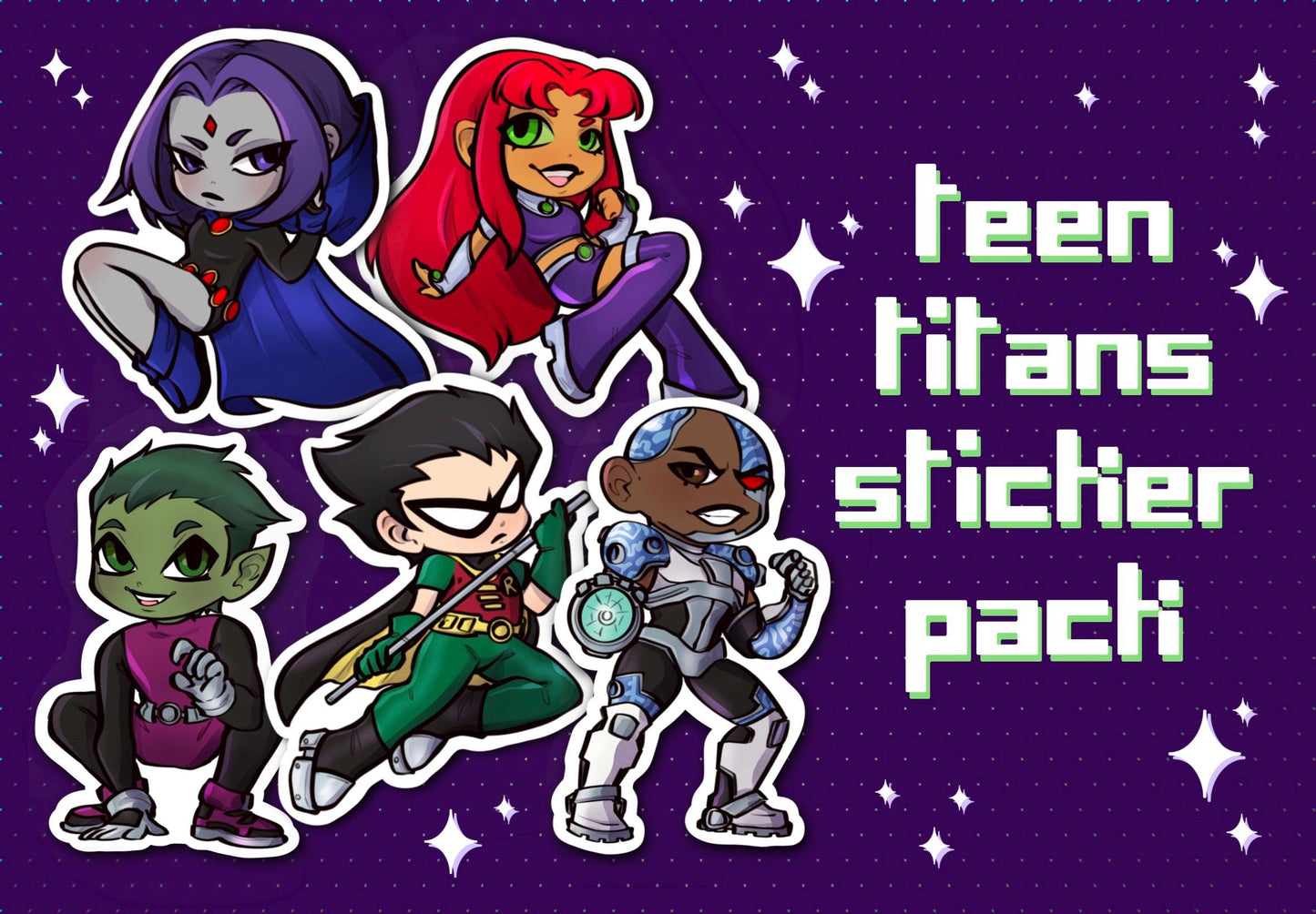 Teen Titans Sticker Pack