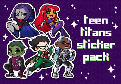 Teen Titans Sticker Pack