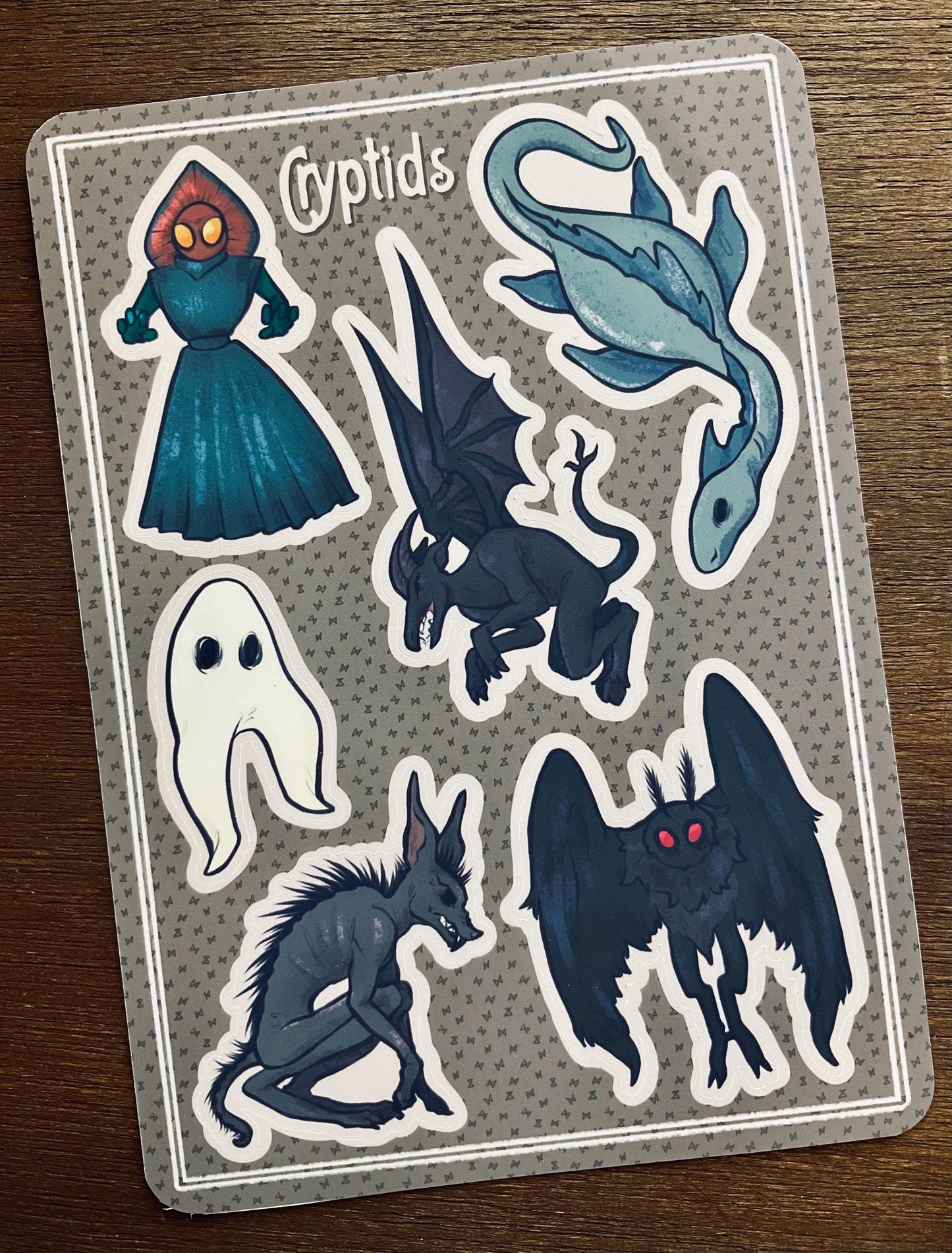 Cryptids Sticker Sheet