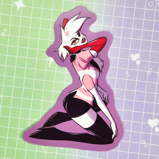 Angel Dust Hazbin Hotel 3" Sticker