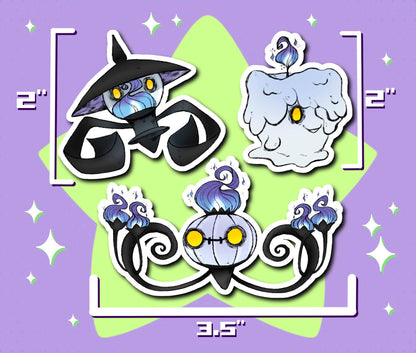 Litwick Evolution Sticker Pack