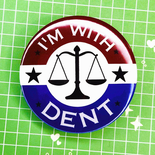 I'm With Harvey Dent 2" Button Badge