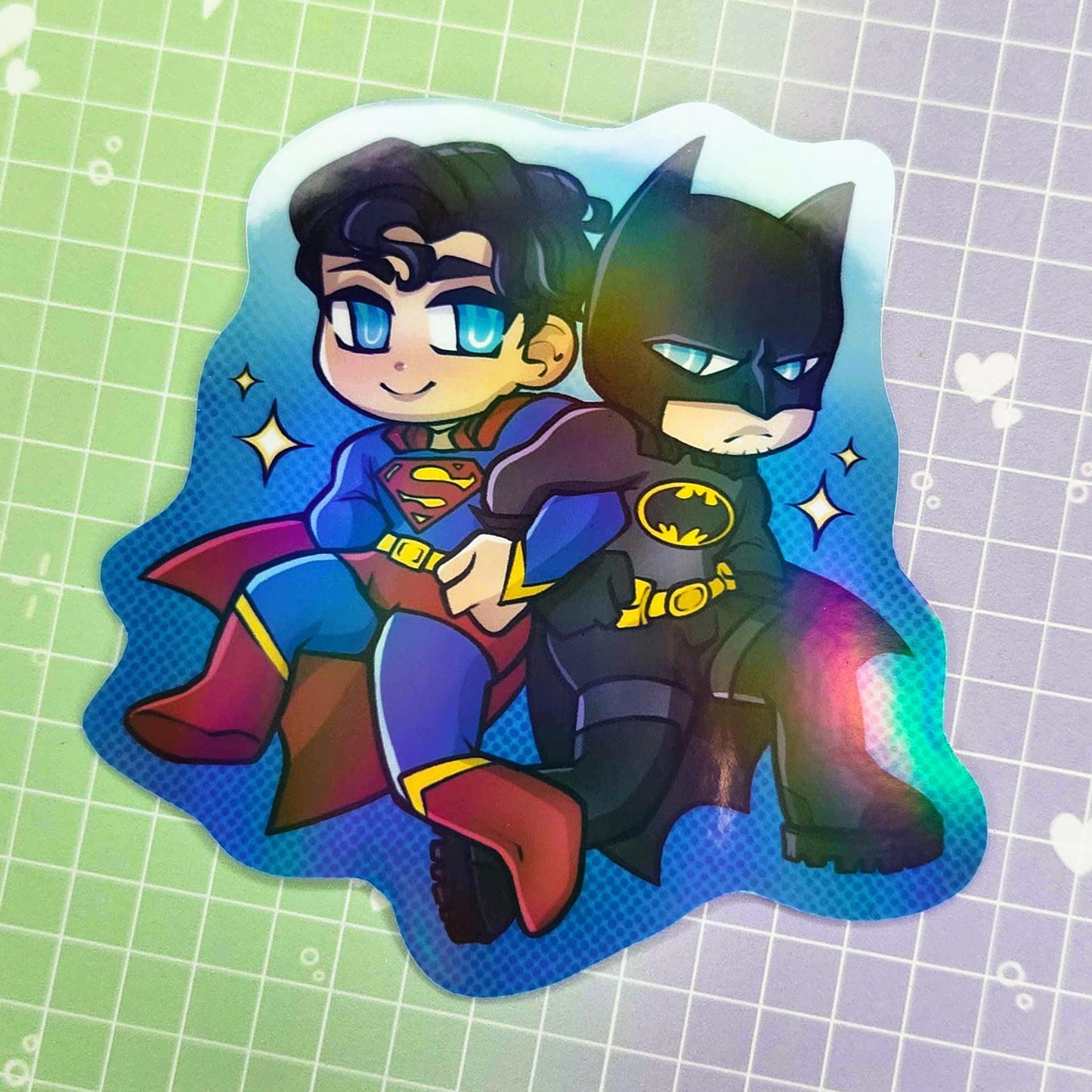 Superbat 3" Holographic Sticker