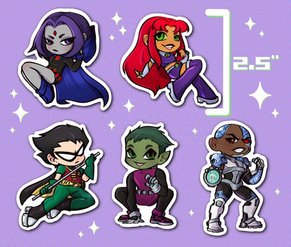 Teen Titans Sticker Pack