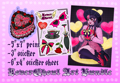 Lover Ghoul Draculaura Themed Art Bundle