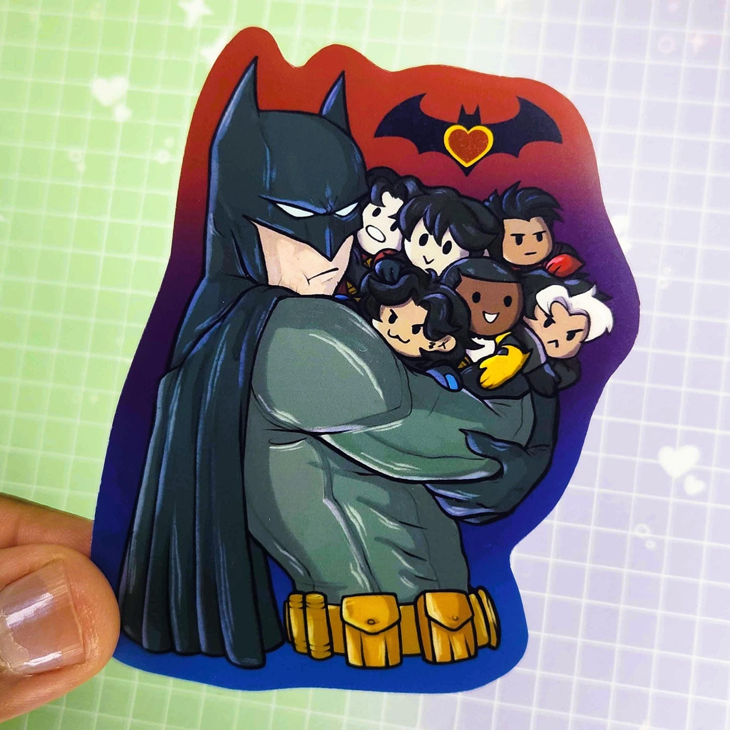 Batfam 3" Sticker
