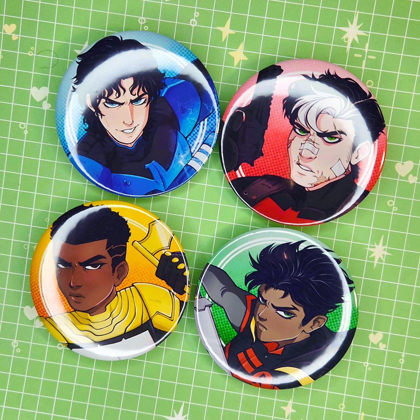 Batboys 2" Button Badges