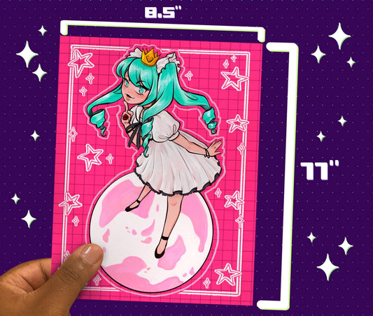 World is Mine Hatsune Miku 8.5x11 Art Print