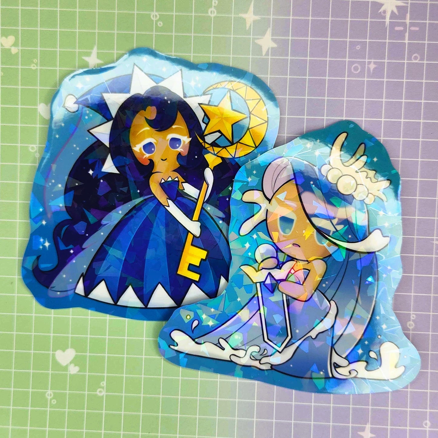 CRK Moonlight and Sea Fairy 3” Holographic Stickers