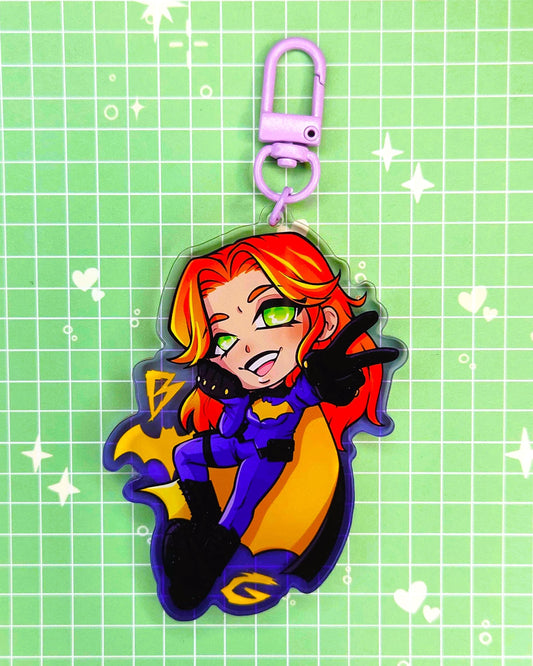 Batgirl Barbara Gordon 3" Acrylic Keychain