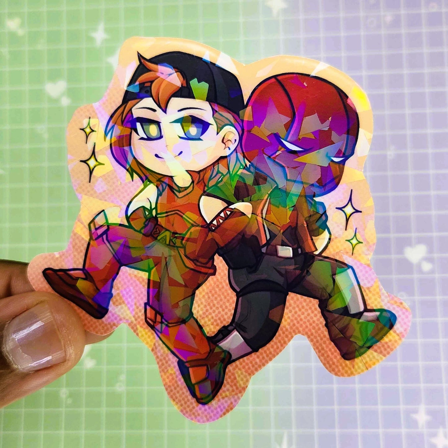 Jason Todd and Roy Harper 3" Holographic Sticker