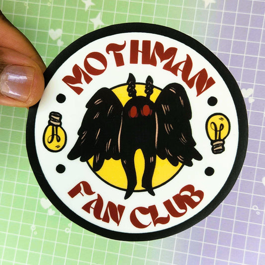 Mothman Fanclub 3" Sticker