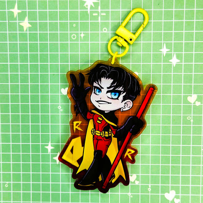 Red Robin Tim Drake 3" Acrylic Keychain