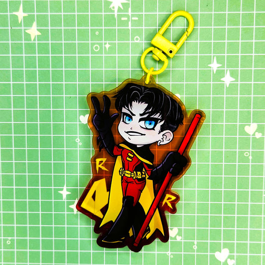 Red Robin Tim Drake 3" Acrylic Keychain