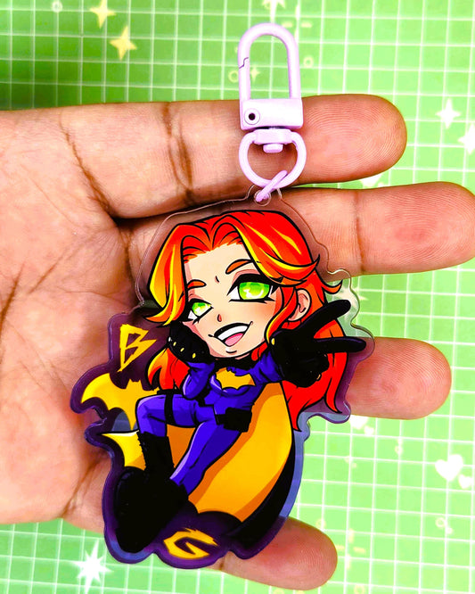 Batgirl Barbara Gordon 3" Acrylic Keychain