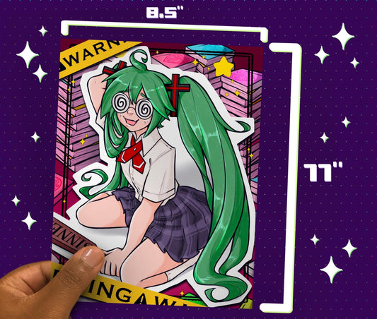 Confessions of a Rotten Girl Hatsune Miku 8.5x11 Art Print